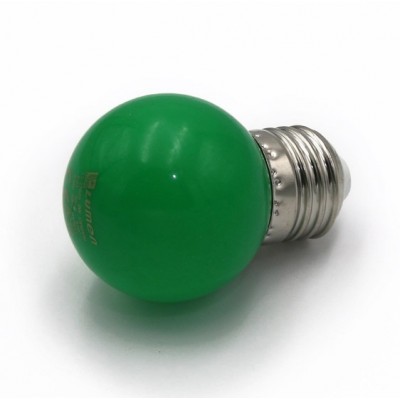 Λάμπα LED 2W E27 230V Πράσινο 13-27025